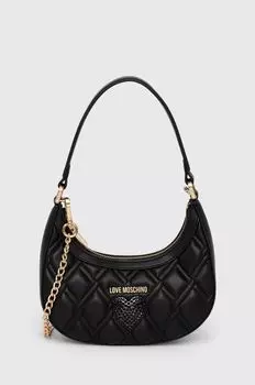 Кожаная сумочка Love Moschino, черный