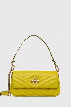 Кожаная сумочка Tory Burch, зеленый