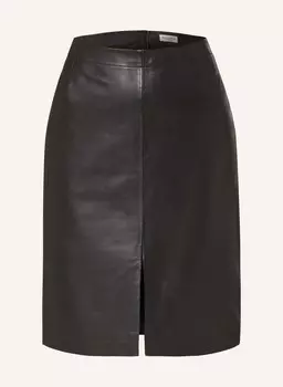 Кожаная юбка Marc O'Polo, черный