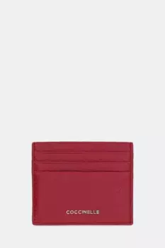 Кожаная визитница Coccinelle, розовый