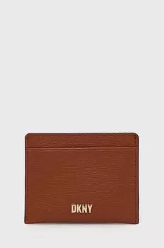 Кожаная визитница Dkny R92Z3C09 DKNY, коричневый