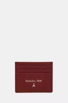 Кожаная визитница Patrizia Pepe, красный