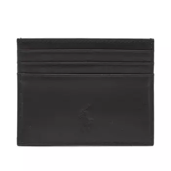 Кожаная визитница Polo Ralph Lauren, черный
