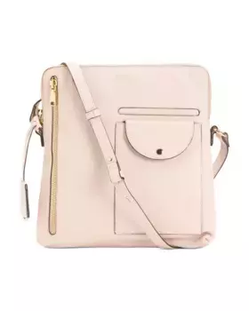 Кожаное боди Ridge Park среднего размера на молнии с верхом Radley London, цвет Clay Pink