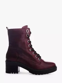 Кожаные байкерские ботинки Bellzie Moda in Pelle, бордовый