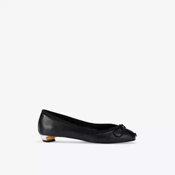 Кожаные балетки Armadillo Alexander Mcqueen, черный