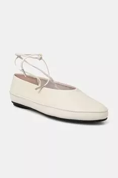Кожаные балетки BALLERINA MARY JANE STRAP LTH Calvin Klein, бежевый