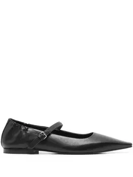 Кожаные балетки Brunello Cucinelli, черный