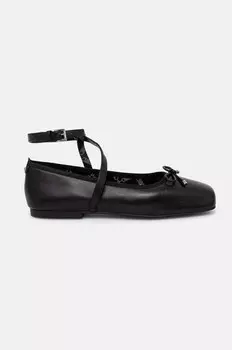 Кожаные балетки Collette Michael Michael Kors, черный
