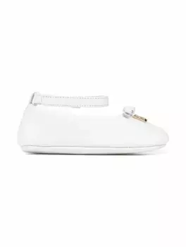 Кожаные балетки DG Dolce&Gabbana, белый
