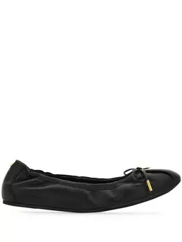 Кожаные балетки Ferragamo, черный