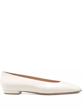 Кожаные балетки Gianvito Rossi, белый