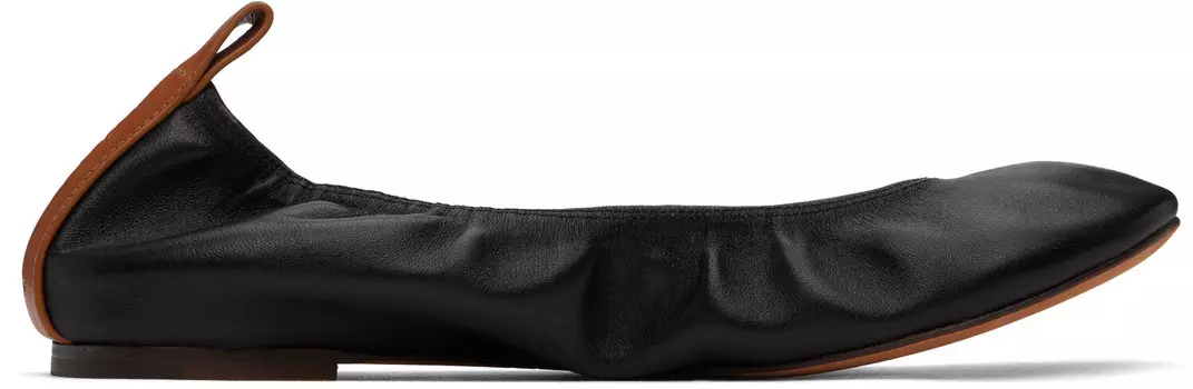 Кожаные балетки Lanvin