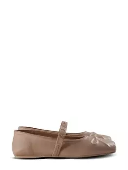 Кожаные балетки Marni, розовый