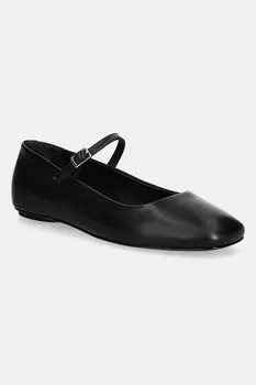 Кожаные балетки Max&Co., черный