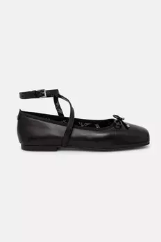 Кожаные балетки MICHAEL Michael Kors Collette, черный