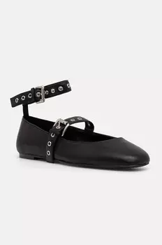 Кожаные балетки Steve Madden Macbeth, черный