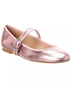 Кожаные балетки Stuart Weitzman Alice, розовый