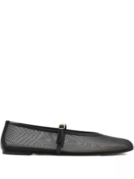 Кожаные балетки Stuart Weitzman, черный