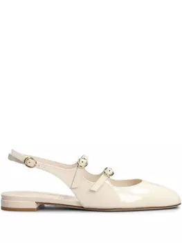 Кожаные балетки Stuart Weitzman, нейтральный