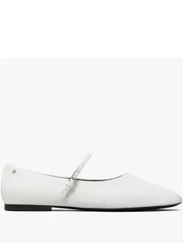 Кожаные балетки Tory Burch, белый