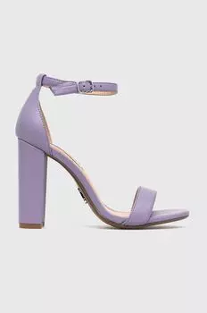 Кожаные босоножки Carrson Steve Madden, фиолетовый