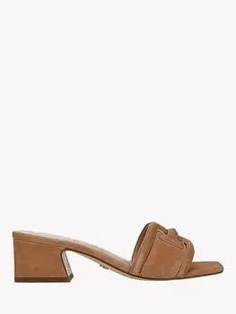 Кожаные босоножки waylon на каблуке Sam Edelman, цвет Cyprus Tan