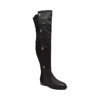 Кожаные ботфорты Kurt Geiger, черный