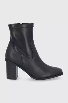 Кожаные ботильоны Aldo, черный