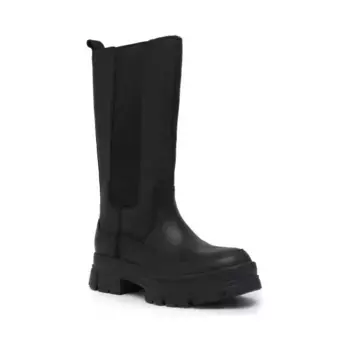 Кожаные ботильоны Ashton Ugg, черный