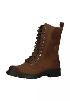 Кожаные ботильоны CLARKS, коричневый