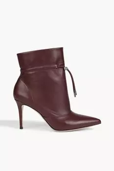 Кожаные ботильоны GIANVITO ROSSI, мерло