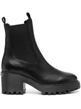 Кожаные ботильоны Hogan, черный