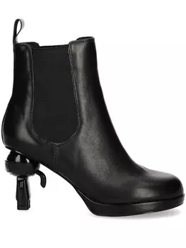 Кожаные ботильоны Karl Lagerfeld, черный