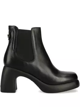 Кожаные ботильоны Karl Lagerfeld, черный