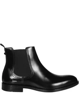 Кожаные ботильоны Karl Lagerfeld, черный
