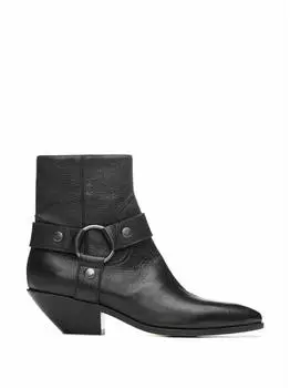 Кожаные ботильоны Saint Laurent