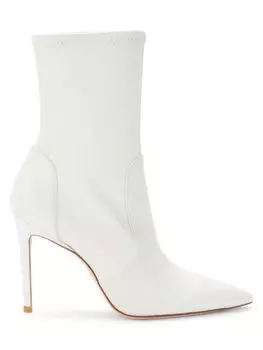 Кожаные ботильоны Stuart Weitzman, белый