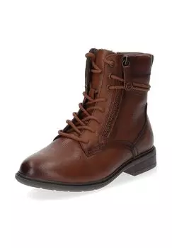 Кожаные ботильоны Tamaris, цвет Cognac
