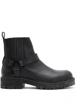 Кожаные ботинки AllSaints, черный