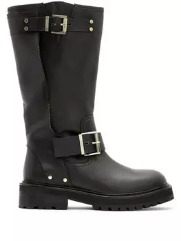Кожаные ботинки AllSaints, черный