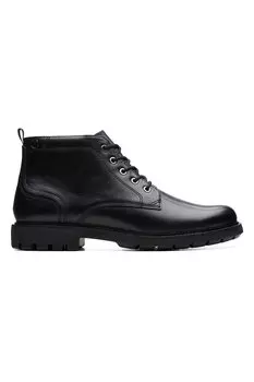 Кожаные ботинки Батомбе Clarks, черный