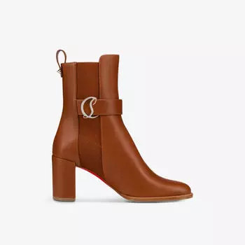 Кожаные ботинки челси 70 с логотипом cl Christian Louboutin, цвет cuoio