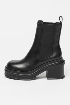Кожаные ботинки челси Armani Exchange, черный