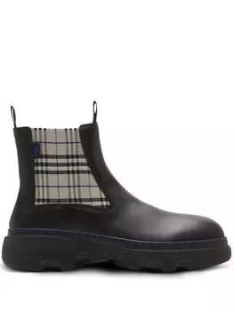 Кожаные ботинки челси Burberry, черный