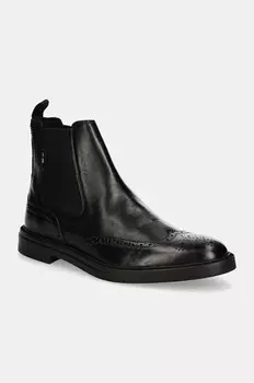 Кожаные ботинки челси Calev Boss, черный