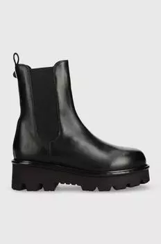 Кожаные ботинки челси CHELSEA Twinset, черный