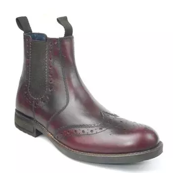 Кожаные ботинки челси Chepstow Brogue Frank James, красный