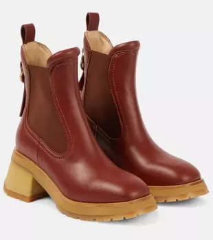 Кожаные ботинки челси gigi Moncler, красный