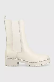 Кожаные ботинки челси Guess, бежевый